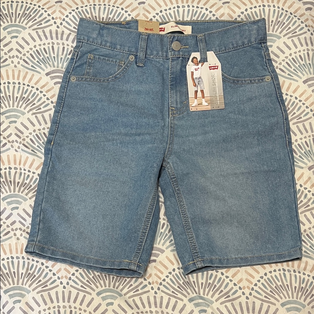 Levi's Boys Light Blue Jean Shorts